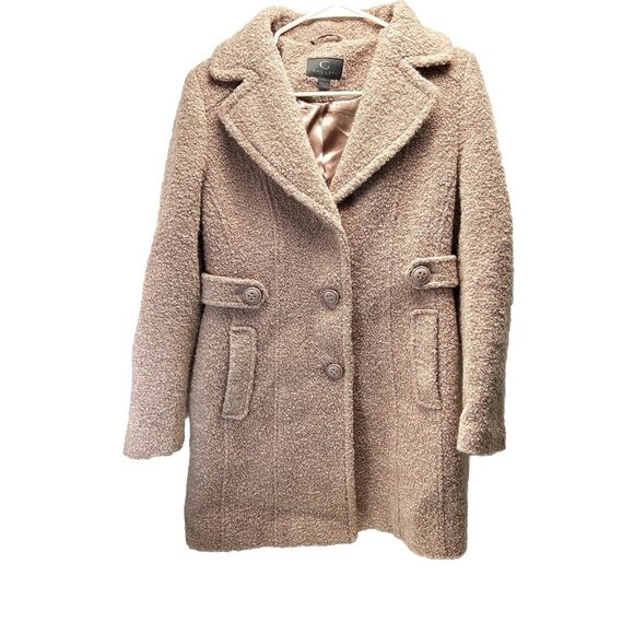 Gallery New York Women’s Pink Salmon Fuzzy  Coat Size Small - Picture 11 of 11